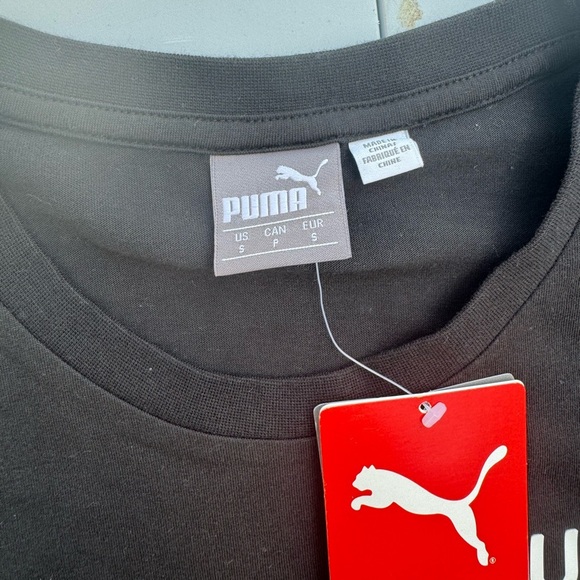 Puma Black Short Sleeve Tee Athletic Performance - Picture 3 of 3